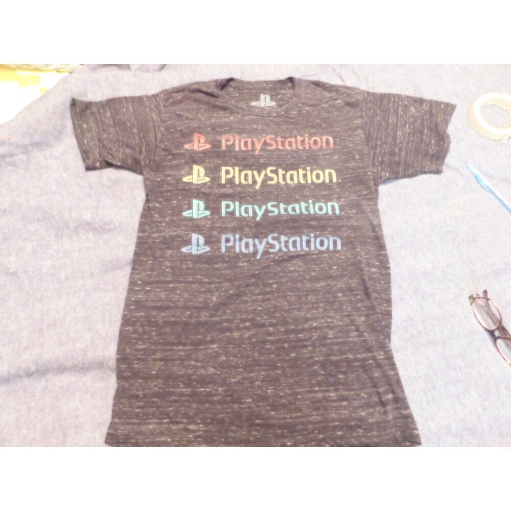 PlayStation T Shirt Unisex Medium Black Graphic Gamer Video Game Streetwear